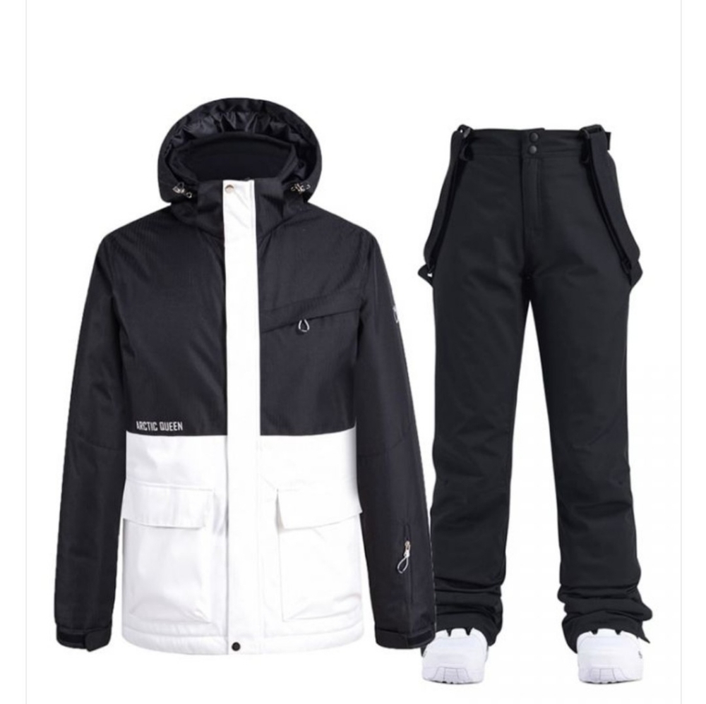 Black White Arctic Mens XL 2 pc Snow/Ski Suit